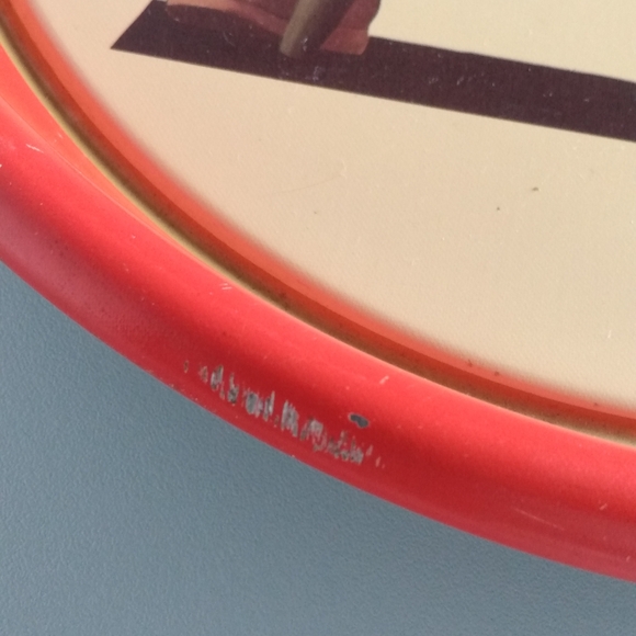 Vintage 1989 Santa Tray Metal - Picture 2 of 10